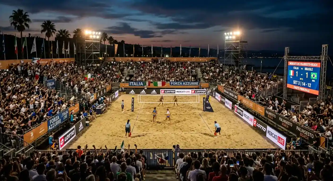 Mercati disponibili nel palinsesto live del beach volley