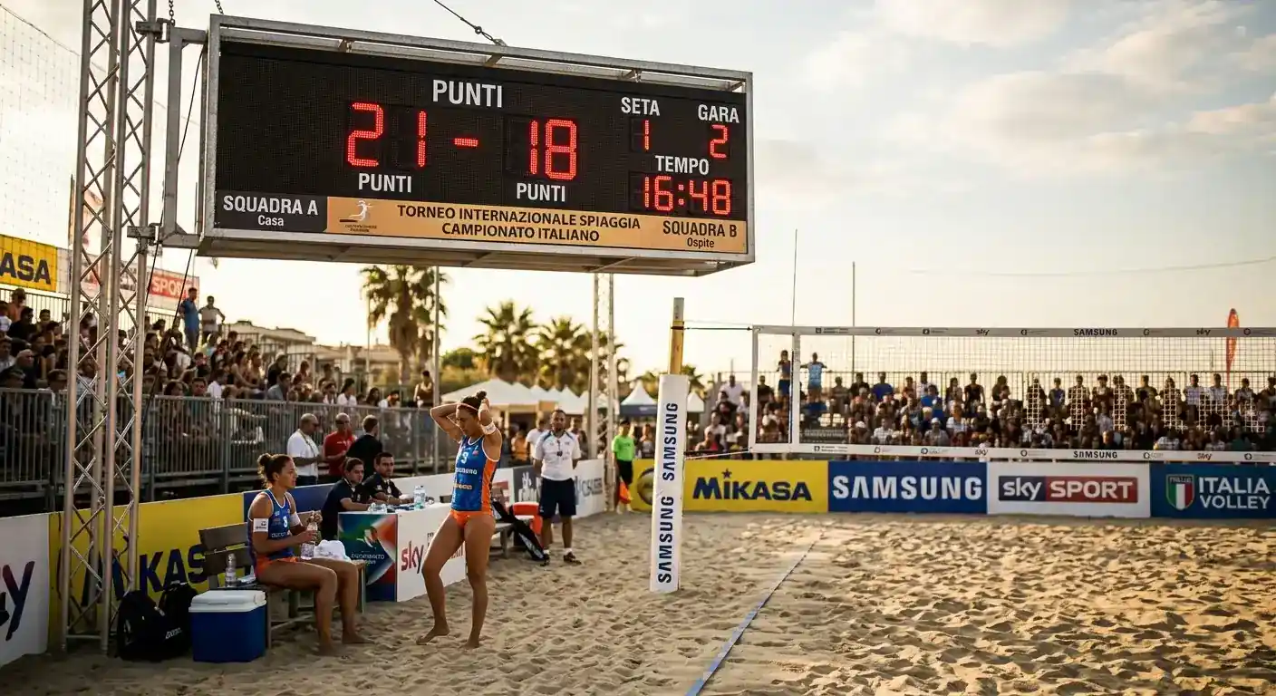 Calcolo under over punti totali nelle scommesse beach volley